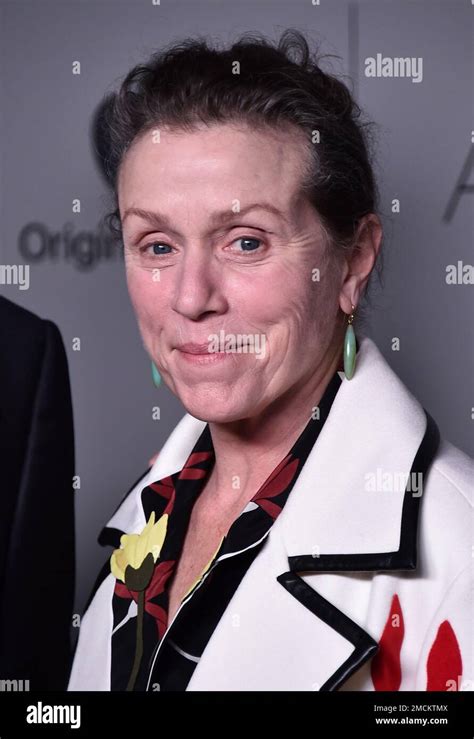 Actress Frances McDormand, who plays Lady Macbeth in the film, arrives ...