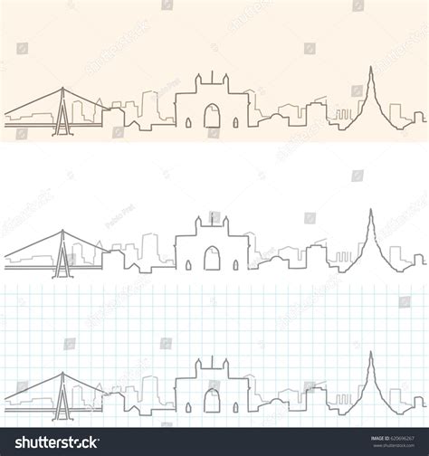 Mumbai Hand Drawn Skyline Stock Vector (Royalty Free) 620696267 ...