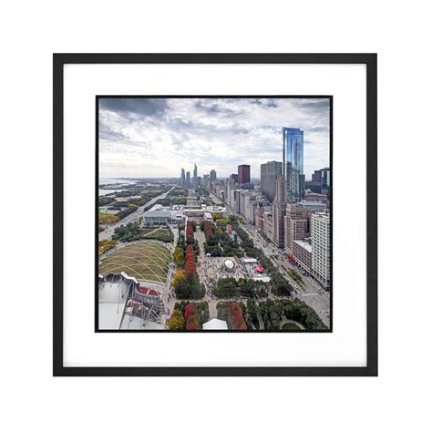 Chicago Millennium Park Art Print Chicago Skyline Wall Art - Etsy