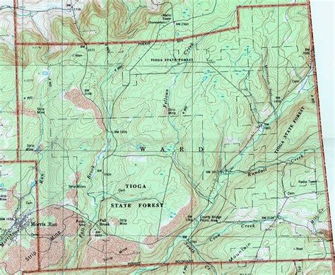 Tioga County Pennsylvania Township Maps