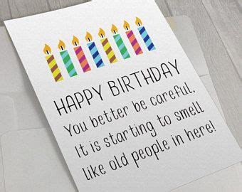 Smells Like Old People Birthday Card - Funny Card