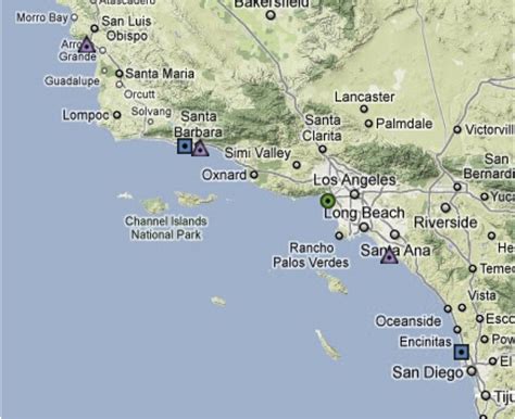 Map Of Southern California Coastline - Printable Maps