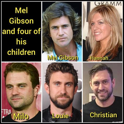 Mel Gibson and four of his children | Mel gibson, Famous child actors ...