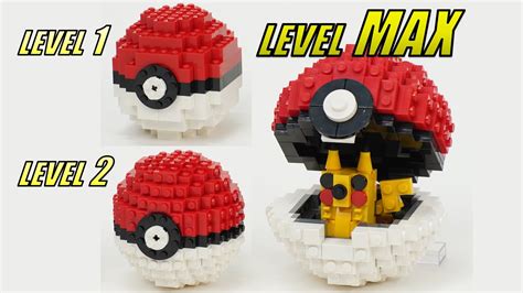 How to Build a Pokemon Ball with LEGO Bricks - YouTube