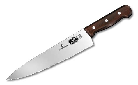 Victorinox Rosewood Serrated Chef's Knife, 10-inch | Cutlery and More