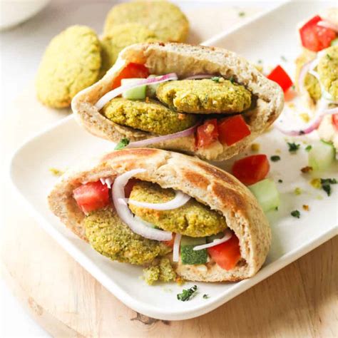 Falafel Hummus Pita Pocket Sandwiches – My Plantiful Cooking