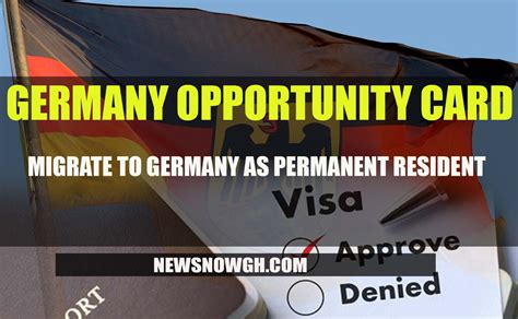 Germany Introduces Opportunity Card || Migrate To Germany As Permanent ...