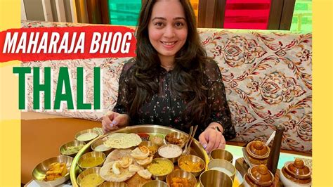 Enjoying MAHARAJA BHOG THALI in Mumbai | Gujarati - Rajasthani Thali - YouTube