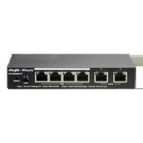 Ruijie RG-ES206GC-P 6-Port Gigabit Smart POE Switch | Bermor Techzone