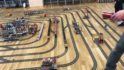 !!!MEGA!!! LEGO CITY TRAIN TRACK LAYOUT TIMELAPSE - YouTube