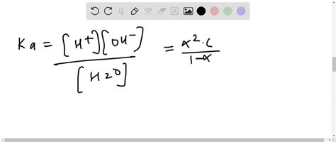 SOLVED: The degree of dissociation of pure water at 25^∘ C is found to ...