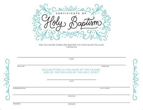 Baptism Certificate Design on Behance