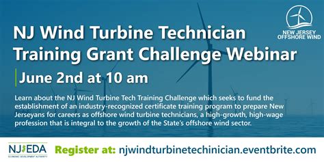 NJ Wind Turbine Technician Training Grant Challenge Webinar - NJEDA