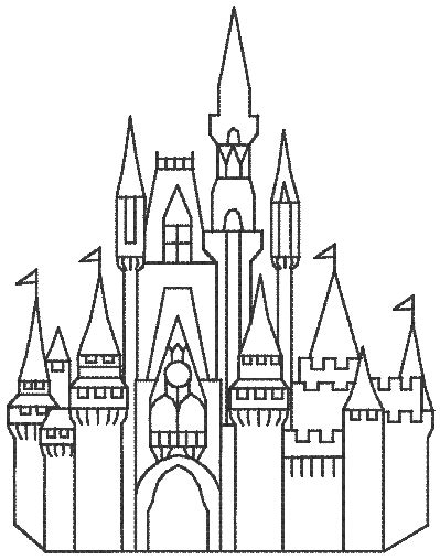 Magic Kingdom Castle Drawing