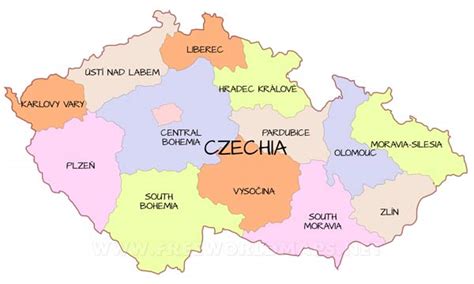 Czechia Political Map