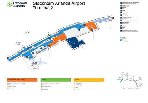 Stockholm Arlanda Airport Map (ARN) - Printable Terminal Maps, Shops ...