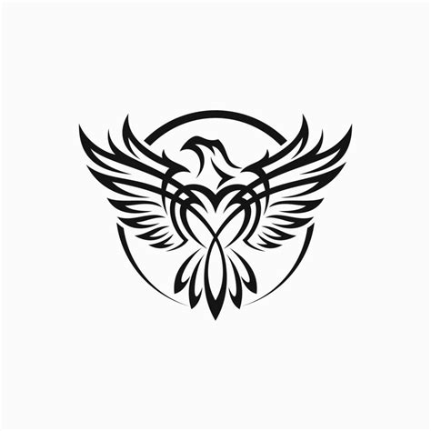 Tribal Eagle Tattoo Vector Illustration Eagle Stock Vector 7923346 Vector Art at Vecteezy