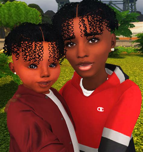 Lana CC Finds - ebonixsims: Ebonix | Kiddie Hair Pack Heyyy... Sims 4 Curly Hair, Sims 4 Hair ...