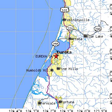 Eureka, California (CA) ~ population data, races, housing & economy