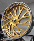 26" Inch GOLD Forgiato Concentrati 5x120 5x127 XL Floating Cap 3pc Wheels Rims | eBay