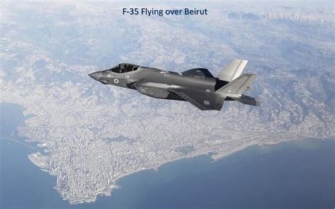 Israeli TV airs apparently leaked photo of F-35 flying over Beirut | The Times of Israel