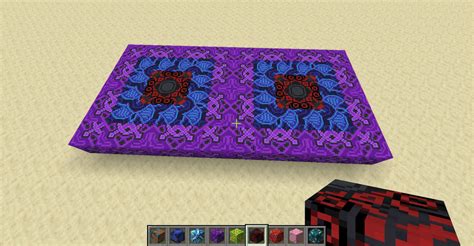 Simple glazed terracotta floor design. : Minecraft