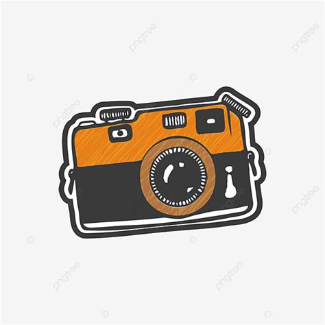 Hand Drawn Camera Vector Design Images, Camera Cartoon Hand Drawn Clip Art Logo, Camera, Cartoon ...