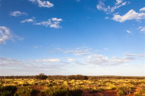 Landscape Scenery of the Australia Outback Stock Photo - Image of flat ...