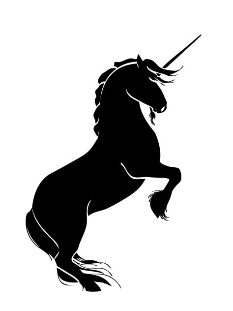 Unicorn Rearing Silhouette Free Stock Photo - Public Domain Pictures