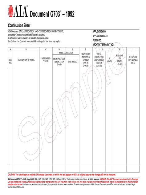 Printable Aia G702 Form