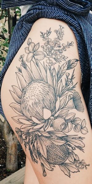 native australian plants | Tumblr | Native tattoos, Wildflower tattoo ...