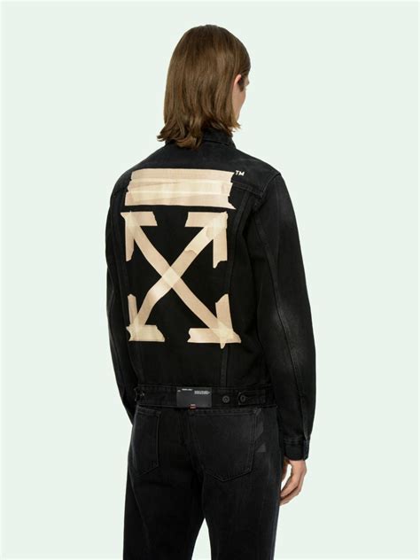 BLACK DENIM JACKET in black | Off-White™ Official US