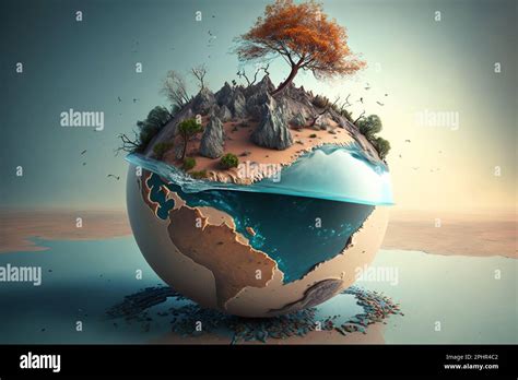 Concept of global warning, climate change and dying Earth Stock Photo ...