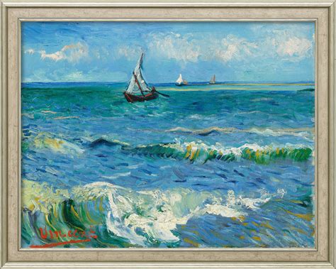 Buy Picture "Seascape near Les Saintes-Maries-de-la-Mer" (1888), silver-coloured framed version ...