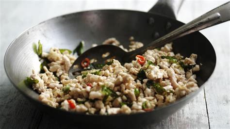 Turkey mince stir fry with basil recipe - BBC Food