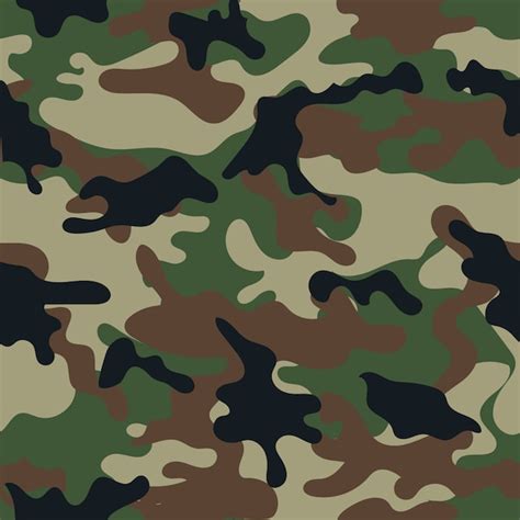 Premium Vector | Camouflage seamless pattern.