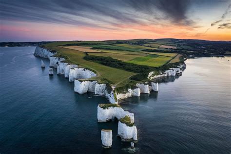 Old Harry Rocks Aerial - Dorset Landscape Photography - James Grant ...