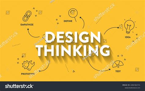 Design Thinking Process Diagram Chart Infographic Stock Vector (Royalty ...