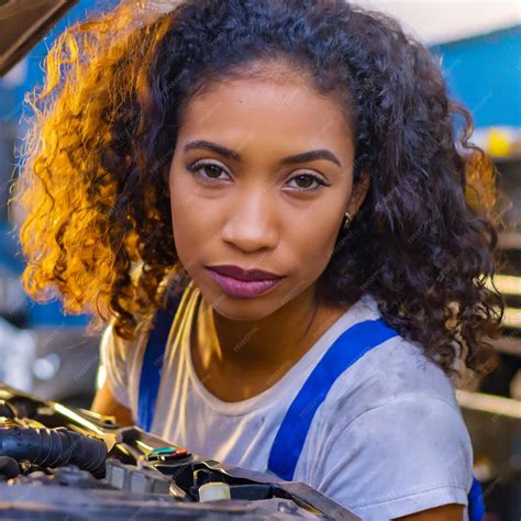 Premium AI Image | closeup of a auto mechanic repairing engine closeup car engine auto mechanic ...