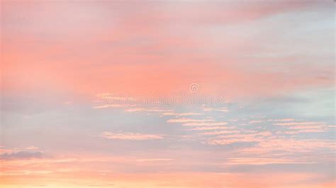 Sky in the Pink and Blue Colors. Effect of Light Pastel Colored of ...