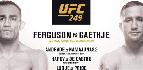 UFC 249 fight card – BOEC.COM