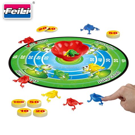 Hot Sell Online Shop Jumping Frog Board Game For Kids 2-4 Peoples Family Game Set Preschool ...