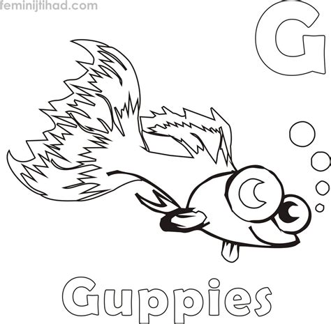 Guppy Coloring Pages PDF - Coloringfolder.com | Animal coloring pages, Coloring pages, Guppy