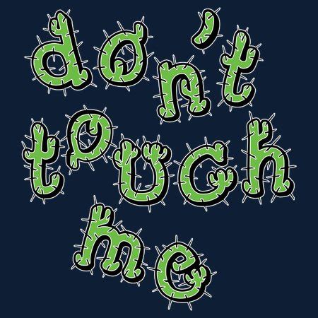 cactus don't touch me - NeatoShop