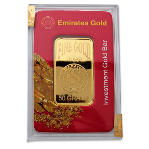 Emirates Gold 50 gram Gold Bar | Emirates Gold Bars