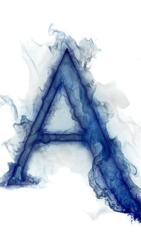 A Alphabet - blue fllame a Wallpaper Download | MobCup