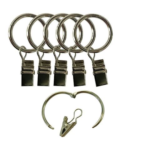 Easy2hang Curtain Clip Rings Curtain Hooks openable Rings, 14pack ...