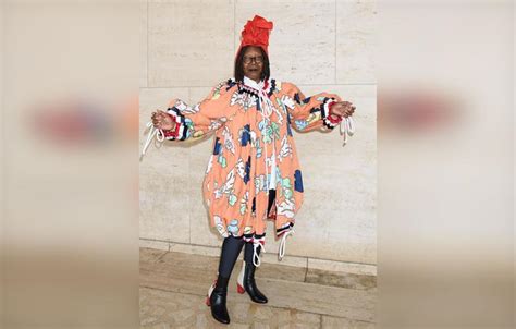 Whoopi Goldberg Wears Crazy Outfit Red Hat New York