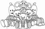 Coloring Pages Bananas In Pajamas sketch template