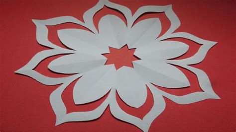 How to make simple & easy paper cutting flower designs/ paper flower/DIY Tutorial by step by ...